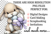 Whimsical Rabbit Clipart with Eggs B, an Illustration by Daily.Designs (Thumbnail 2 of 8)