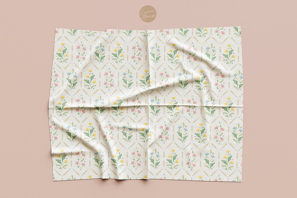 Cottagecore Pattern 2 Vintage Floral, a Pattern Graphic by Euonia Meraki (Photo 2 of 10)