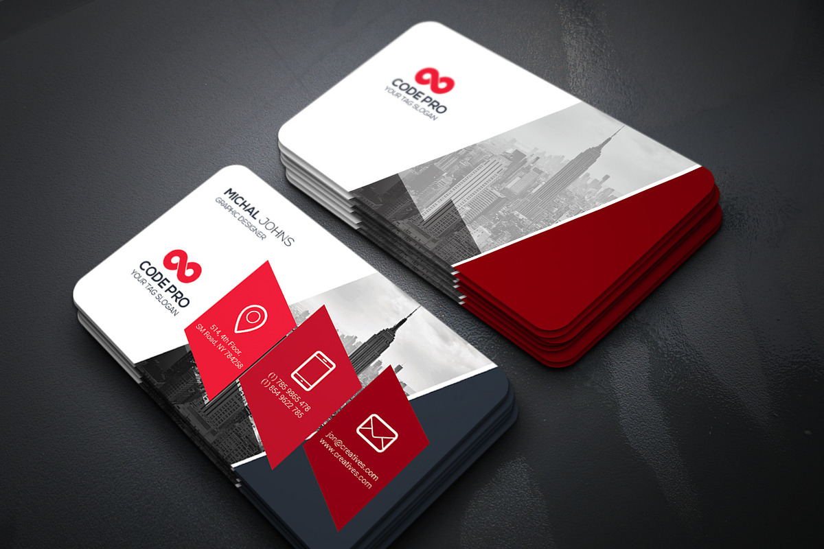 Business Cards 2 in 1, a Business Card Template by Genereux Art (Photo 2 of 8)