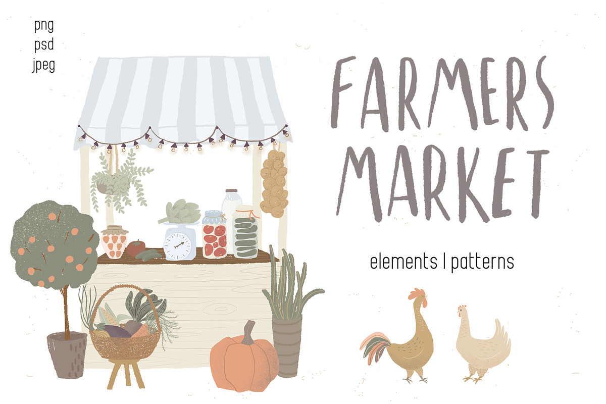 Farmers Market collection, a Graphic by dasha mo (Photo 1 of 9)