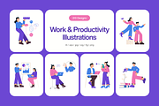 210 Work & Productivity Set, a Work Illustration by Creative Stall (Thumbnail 1 of 18)