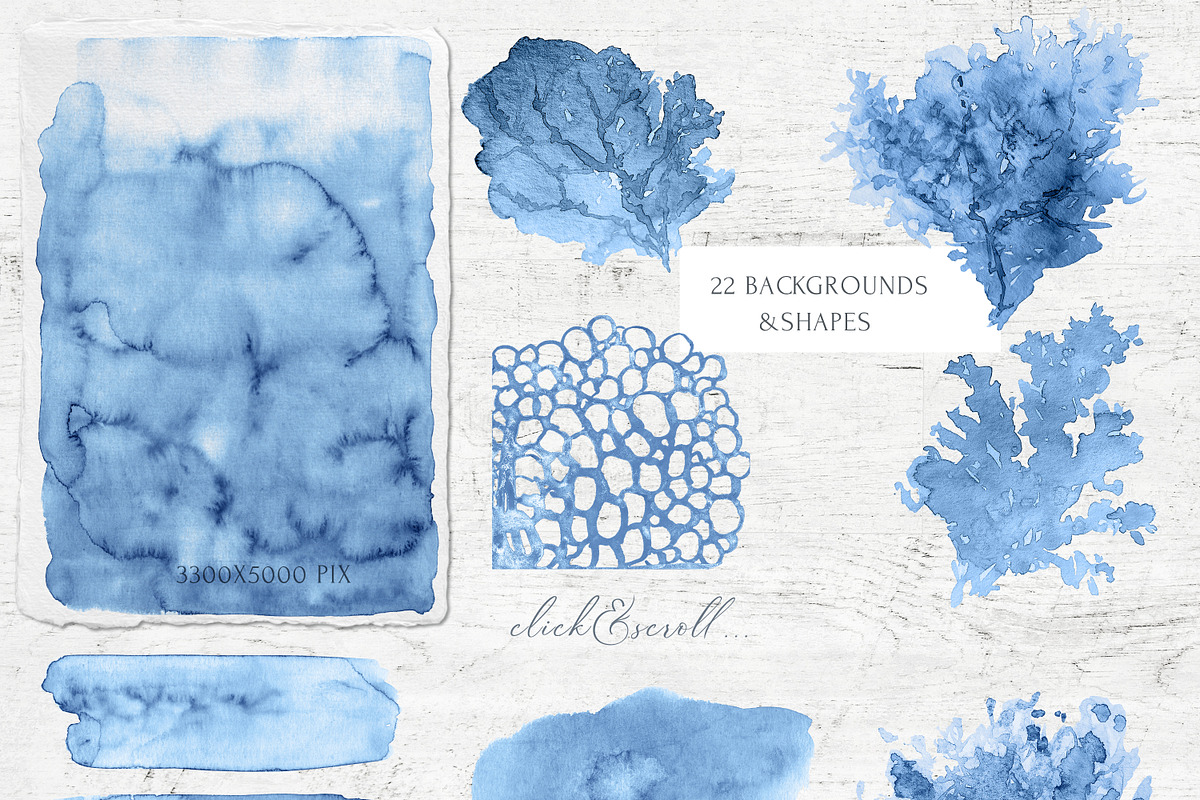 INTO THE DEEP Watercolor Collection, an Illustration by Cat In Colour (Photo 5 of 8)