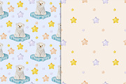 Polar Bear Digital Paper, Watercolor, a Pattern Graphic by TetianaArt (Thumbnail 5 of 7)
