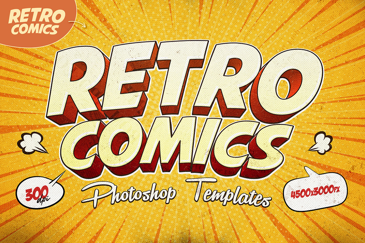 Retro Comics Text Effects, a Layer Style Add-On by Andrew Skoch Design (Photo 4 of 8)