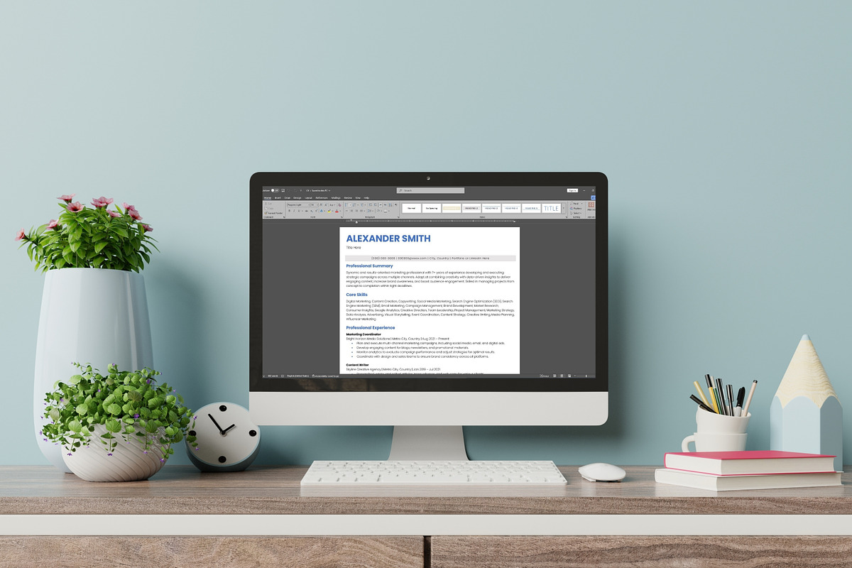 ATS Friendly Resume / CV, a Resume Template by Anjum Ilyas (Photo 6 of 7)
