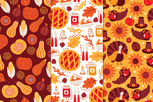 12 Thanksgiving Day Patterns Bonus