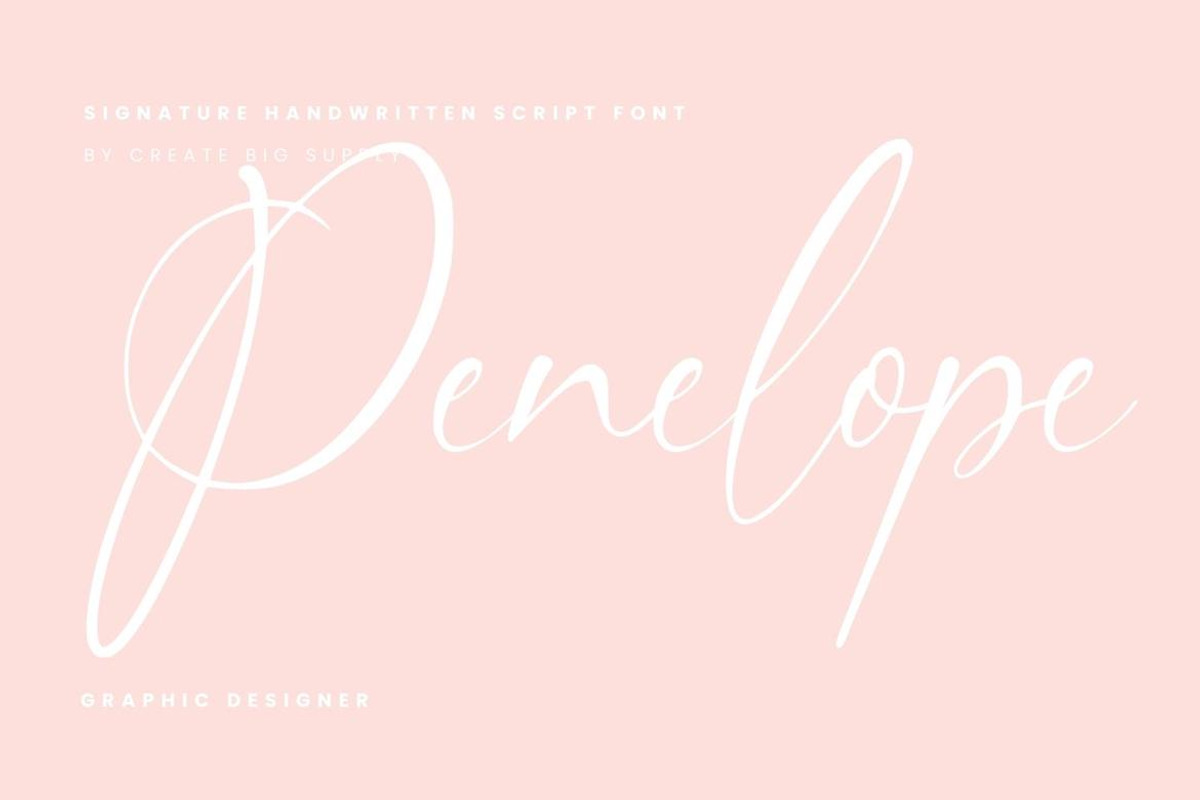 Nathalie Handwriting Script Signatur, a Handwritten Font by CreateBigSupply (Photo 4 of 10)