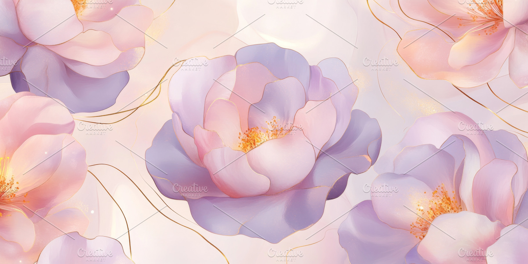 Delicate floral pattern with pastel, a Photo by Dvoevnore photos