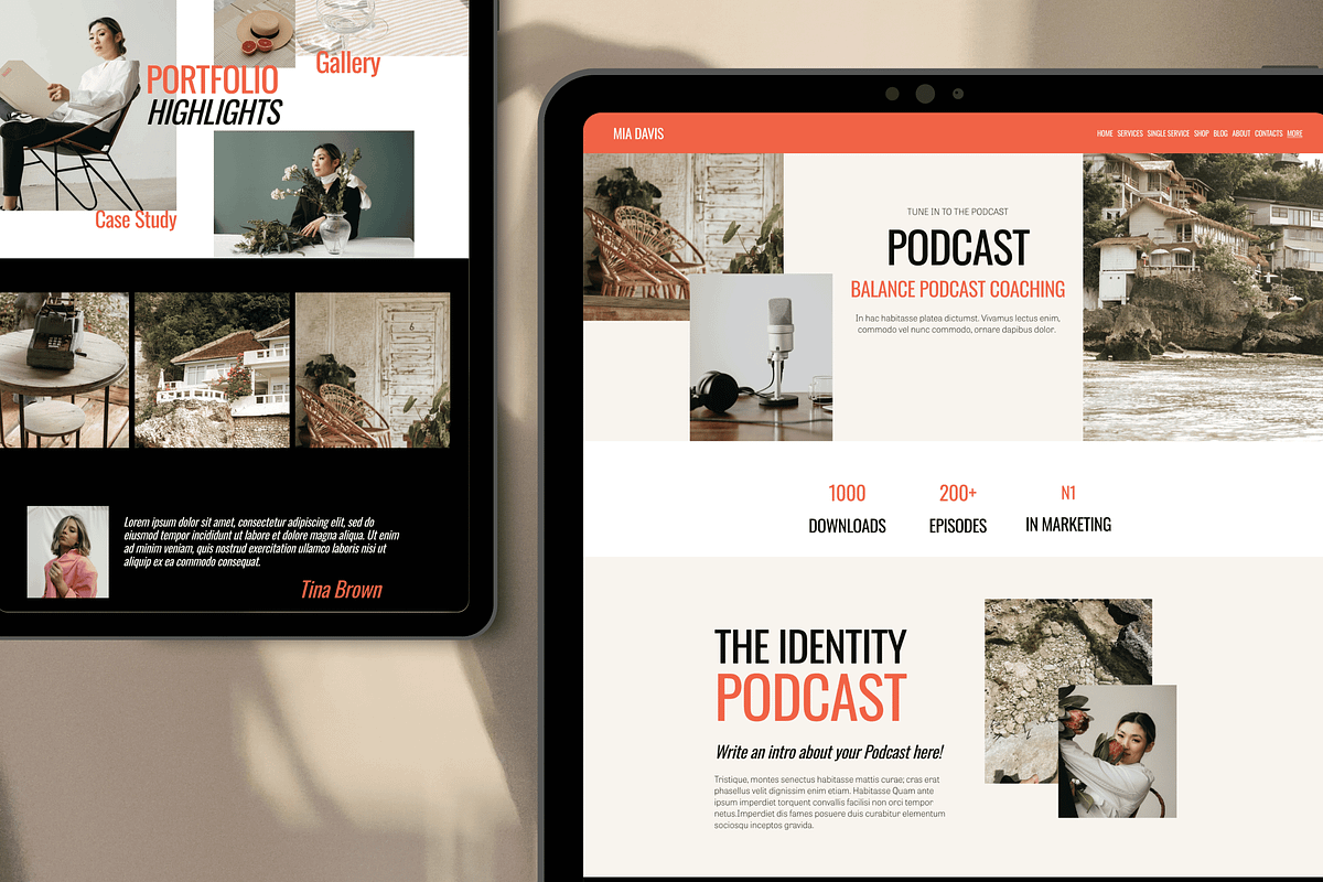 Squarespace Website Template Coach, a Squarespace Template by Presentibox (Photo 4 of 11)