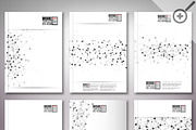 Brochure template with molecules, a Technology Illustration by VectorShop (Thumbnail 3 of 5)