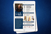 One Page Media Kit in Navy Blue [A], a Templates & Theme by ProductiveandFree (Thumbnail 2 of 11)