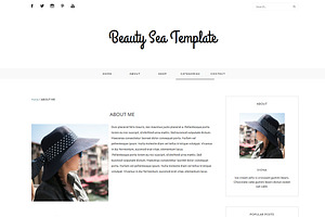 Blogger Template - BEAUTY SEA