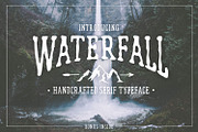 Waterfall. Handcrafted Font (+bonus), a Serif Font by Cosmic Store (Thumbnail 1 of 4)