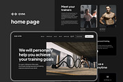 Fitness landing page for startups, an UI Kit Template by Omnify (Thumbnail 2 of 6)