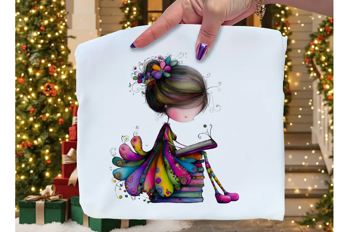 Whimsical Christmas Fairy Clipart, an Illustration by Dream Creation (Photo 6 of 8)