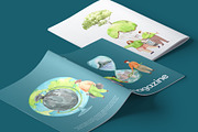 World Earth Day Watercolor, a Seasonal Illustration by CreativeValuation (Thumbnail 12 of 12)