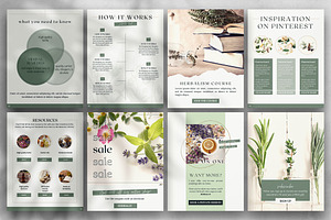 Boho EBook Template For Herbalists