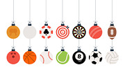 Christmas sport ball set, an Object Graphic by Lunarts Studio (Thumbnail 4 of 6)
