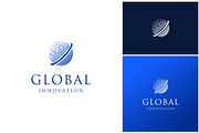 Global Sphere Halftone Logo, a Branding & Logo Template by ika trisiana (Thumbnail 2 of 2)
