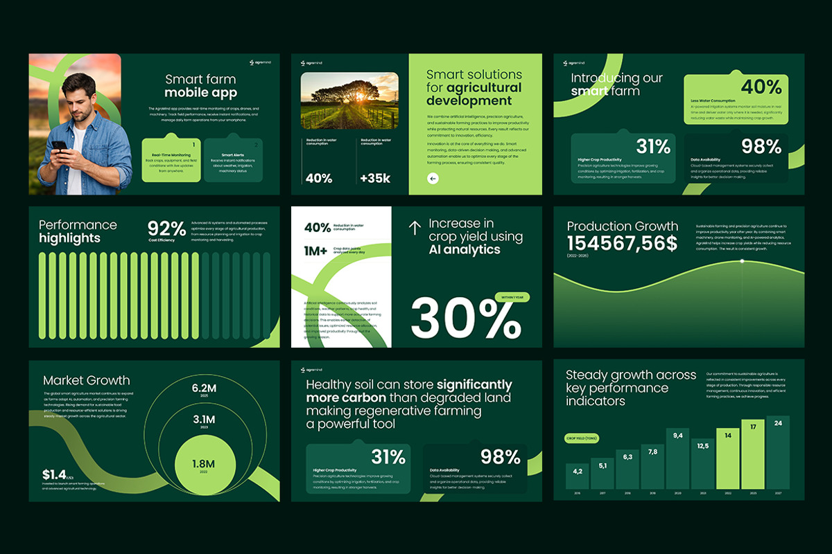 Agriculture PowerPoint Presentation, a Presentation Template by Pixel_Vision_Store (Photo 3 of 4)
