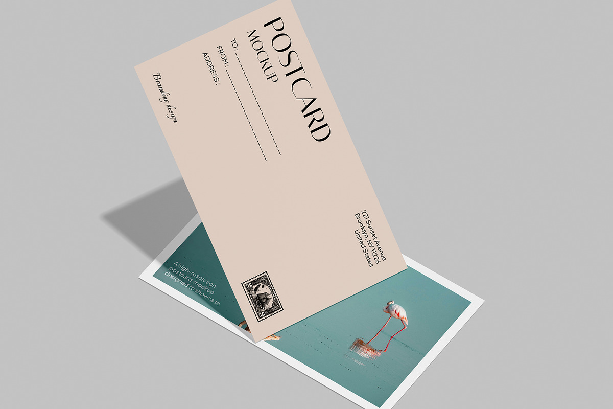 Highres Postcard Mockup for Branding, a Merchandise Mockup by Permadi Creative (Photo 5 of 5)
