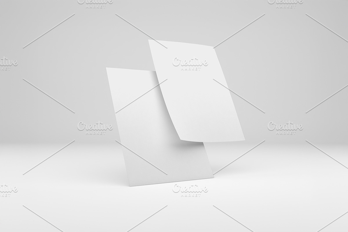 Flyer Mockup, an Advertising Mockup by Qaleb Studio (Photo 2 of 2)