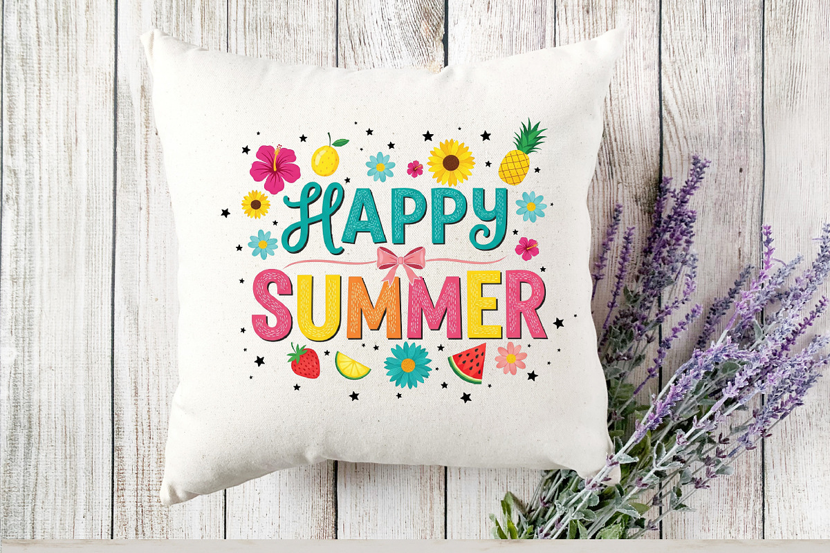 Happy Summer PNG, an Illustration by Designking (Photo 3 of 4)