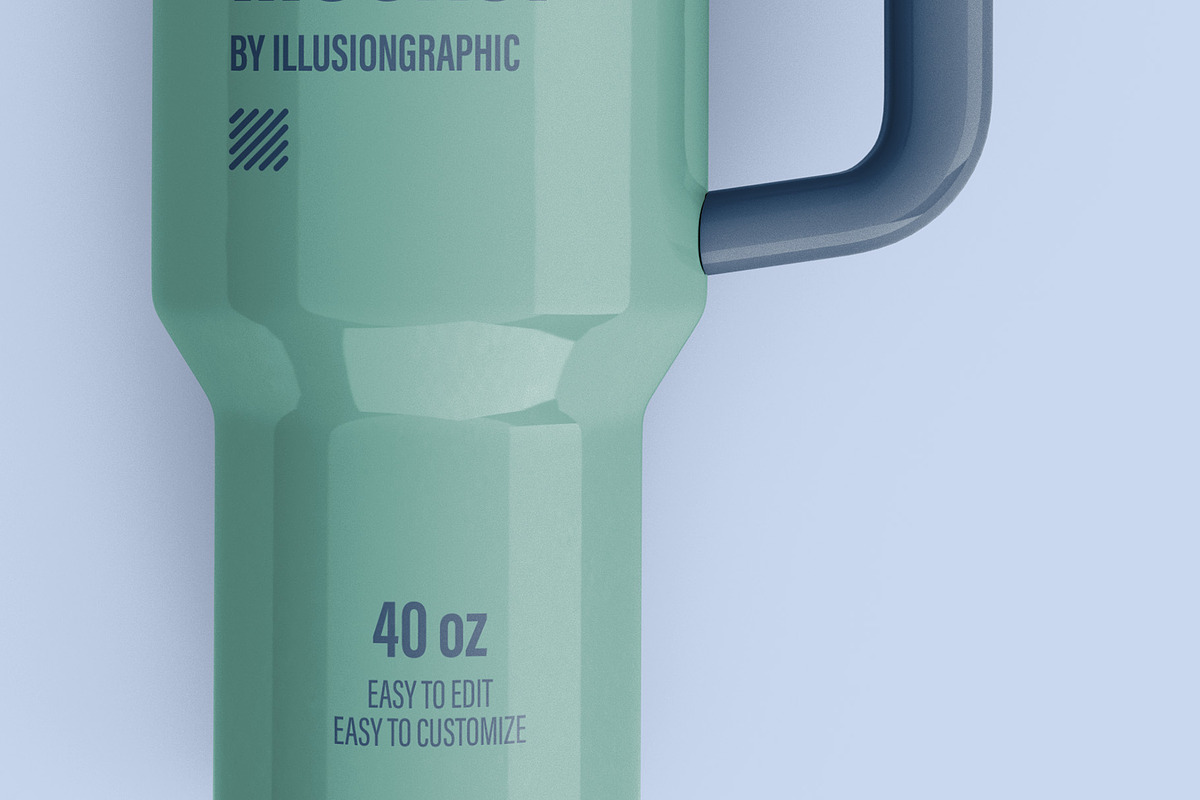 Tumbler Mockup - 6 views, a Cups & Container Mockup by Illusiongraphic (Photo 16 of 17)