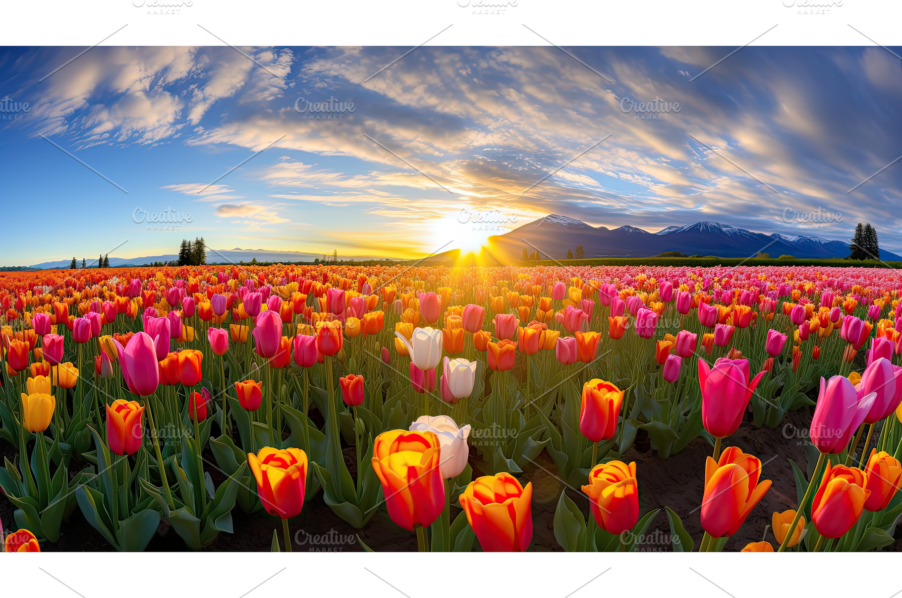 stunning nature flower farm ai, a Background Photo by pikepicture