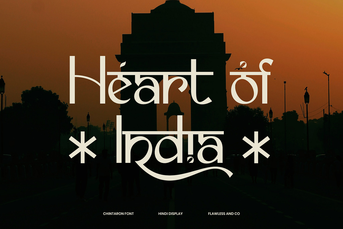 Chintaron - Hindi Display Font, a Font by Flawless And Co (Photo 2 of 10)