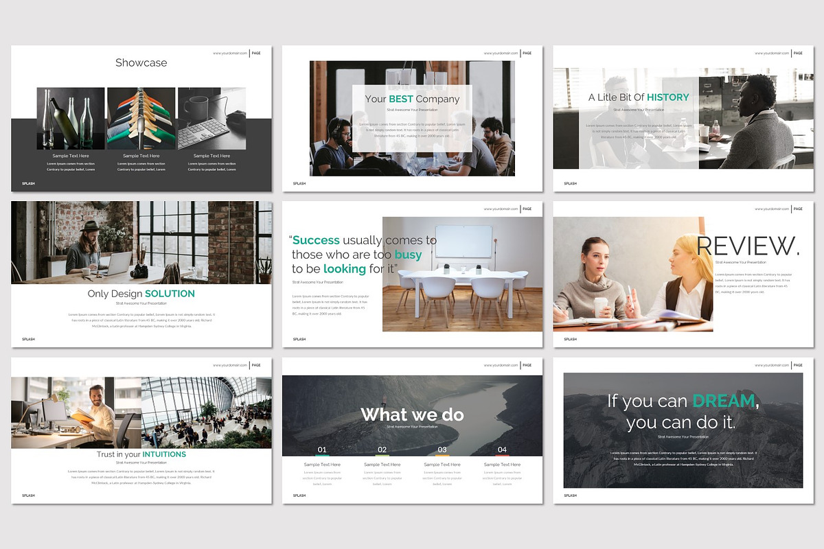 SPLASH - Powerpoint Template, a Presentation Template by inspirasign