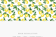 Seamless Citrus Design, a Decorative Illustration by Pati Charm Studio (Thumbnail 2 of 7)