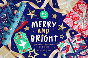 Merry & Bright Graphic Collection, a Seasonal Illustration by rouxsupplyco (Thumbnail 1 of 11)