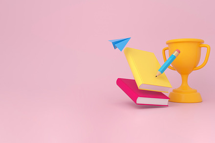 Books, pencil, air paper craft, a School & Education Photo by Zama Studio