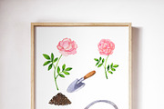 Gardening watercolor set, an Illustration by Watercolor & sketches (Thumbnail 7 of 7)