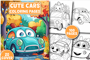 Cute Car Coloring Pages For Kids