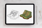 Hiking Adventure Collection, a Brush Add-On by Mari_Caliart (Thumbnail 3 of 10)