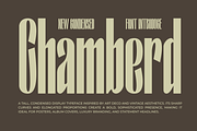 Chamberd – Luxury Condensed Typeface, a Sans Serif Font by MaikoHatta (Thumbnail 1 of 7)