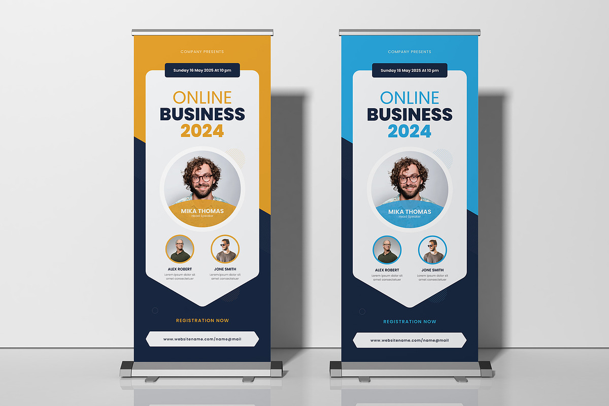 Conference Roll-up Banner, a Flyer Template by Pixelpick (Photo 1 of 2)