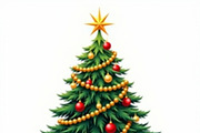Christmas Tree on a White Background, an Illustration by Amazin_art (Thumbnail 6 of 9)