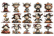Whimsical Halloween Animals PNG, a Seasonal Illustration by Nicolle's Colorful Art (Thumbnail 4 of 6)