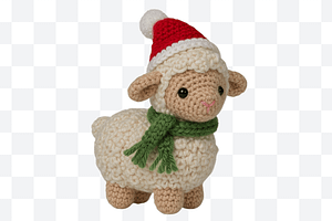Crochet Christmas Animals Clipart Bu