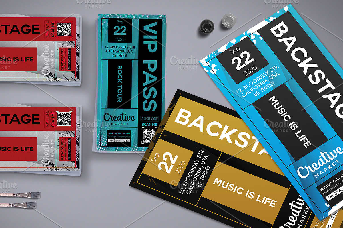 Multipurpose VIP Pass 021, a Card Template by Tzochko (Photo 3 of 5)