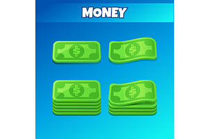 Cartoon money set. Collection of, a Finance Illustration by BabySofja