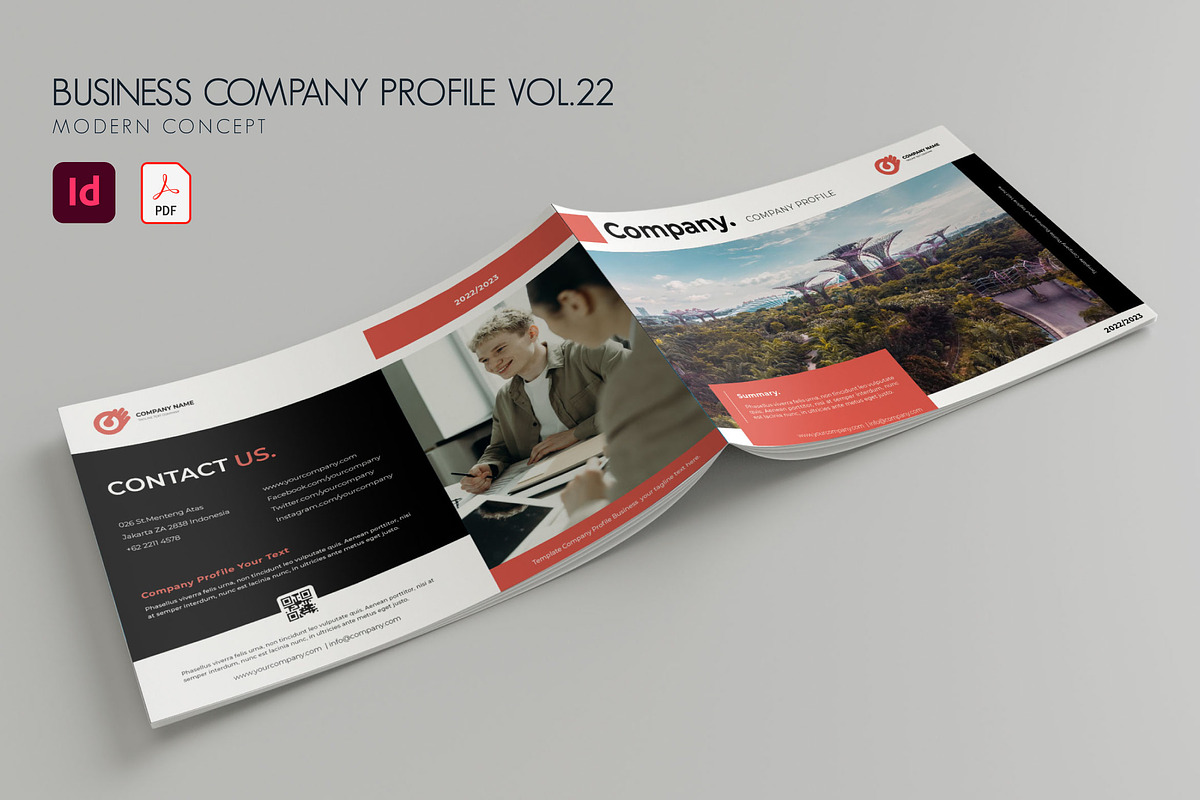 Business Company Profile Vol.22, a Brochure Template by Bewalrus Studio (Photo 1 of 12)