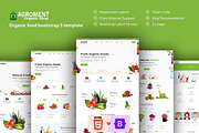 Agroment Organic Food HTML Template, a HTML Template by techboot (Thumbnail 1 of 8)