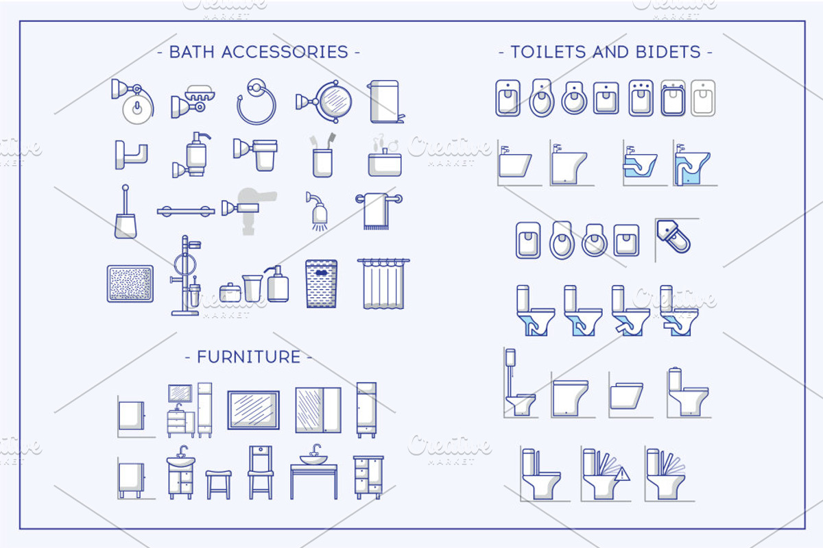 Big icons set o theme of plumbing., an Outline Icon by WINS Doodle shop (Photo 2 of 4)