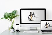 Modern Lady Justice Logo Template, a Branding & Logo Template by YUDesignStore (Thumbnail 4 of 8)