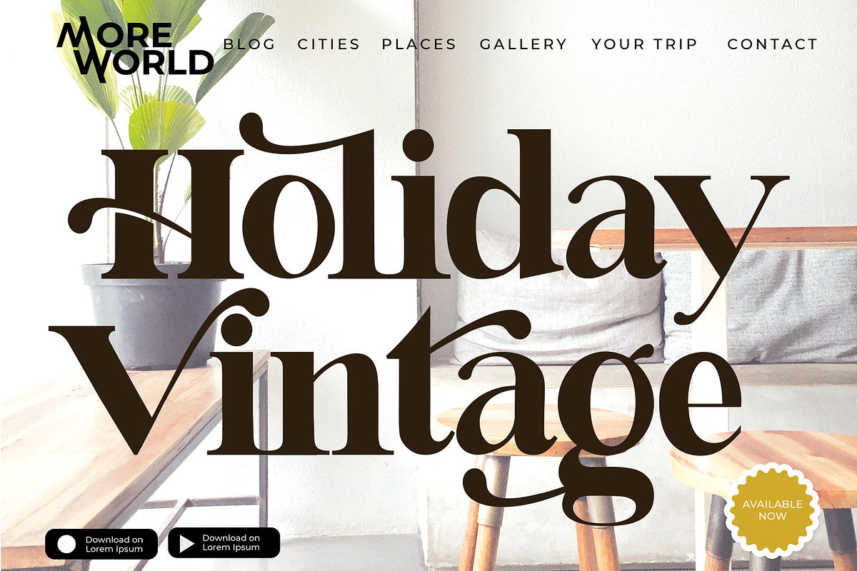 Rubesta Coffee / Modern Font, a Serif Font by Scratchones (Photo 4 of 9)