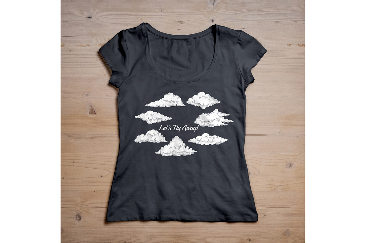 Clouds Clip Art, an Illustration by Nataliapiache (Photo 5 of 7)